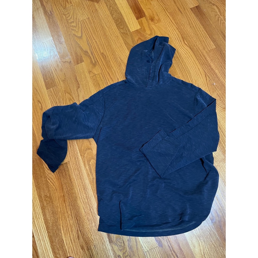 Eddie Bauer Travex Hoodie Pullover Long Sleeve Lightweight Blue Mens L